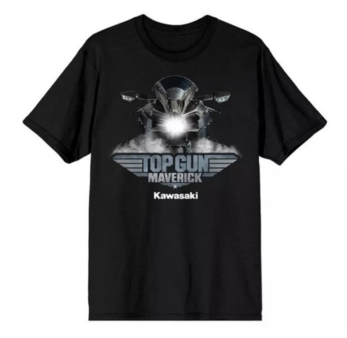 限定品-新品トップガン NinjaH2 Kawasaki公式 Tシャツ L Kawasaki Ninja H2 H2R ZX10R Top Gun Maverick T-Shirt Black XL K002