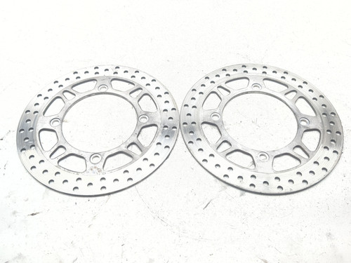 03-12 Suzuki Burgman AN650 Front Left Right Brake Rotors Disc Set