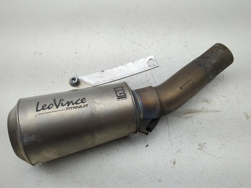 【VVV】 13-18 Kawasaki ZX 636 ZX6R Rear Right Leovince LV-10 Titanium Slip