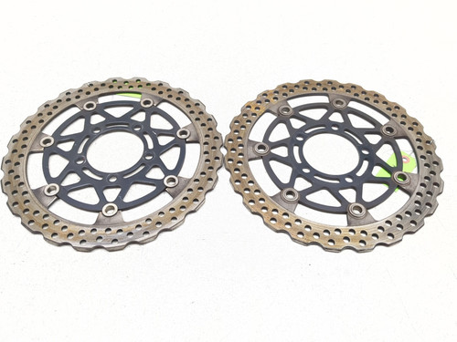 13-18 Kawasaki ZX 636 ZX6R Front Brake Rotor Disc Set 41080-0590