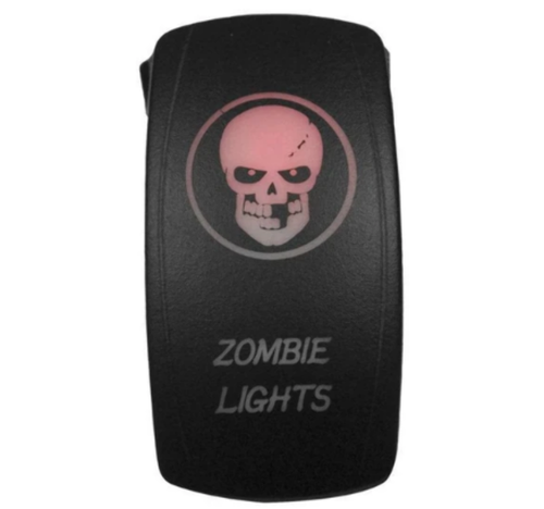 Laser-Etched Dual Led Switches Zombie Lights On/Off by Dragonfire