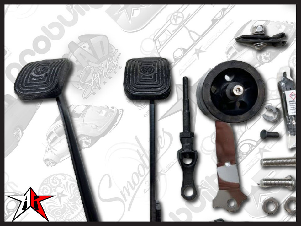 Clutch & Brake Pedal Assembly With Pads For VW Beetle T1 Bug 1965-1973