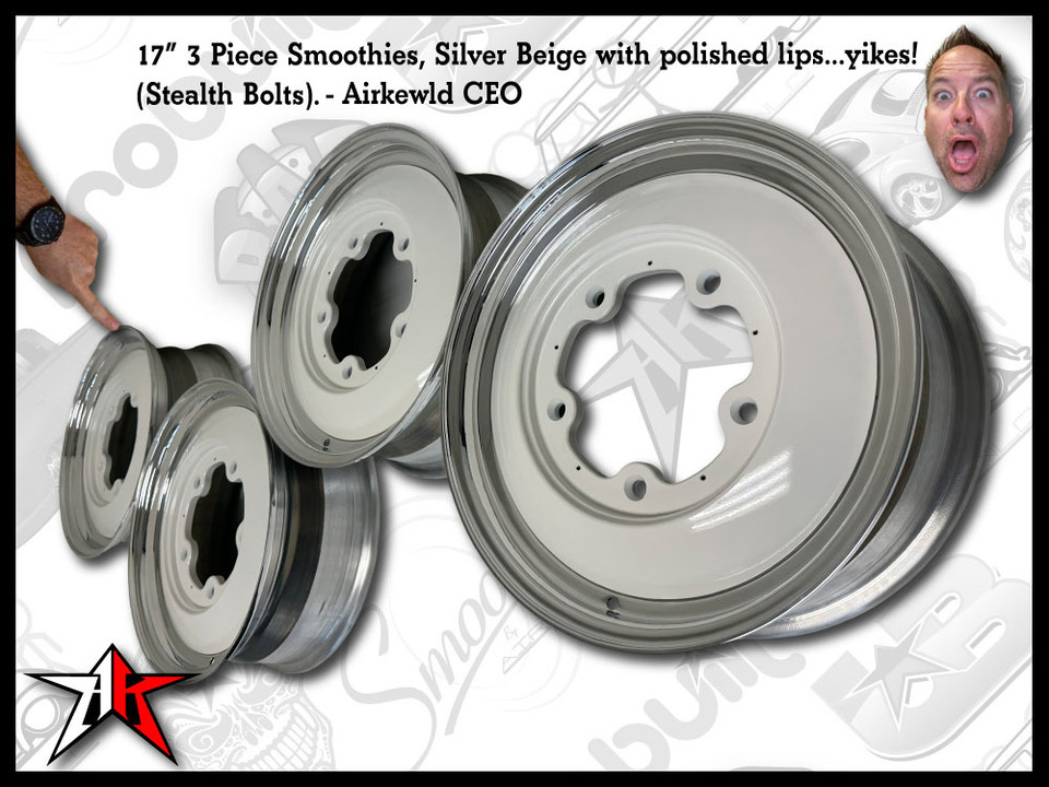 5x205mm Smoothie 17 Inch Wheel Rim Set for Classic VW