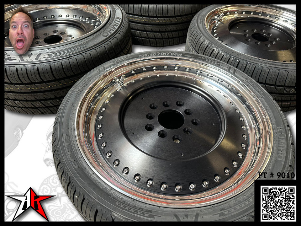 Volkswagen 17インチ ホイールセット 3 Piece PRObuilt Smoothie 17 Inch Wheel 5x112/130mm Rim Set for