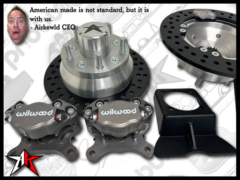 5x130 Grey Wilwood Caliper | No eBrake | Classic VW Type 1 Rear