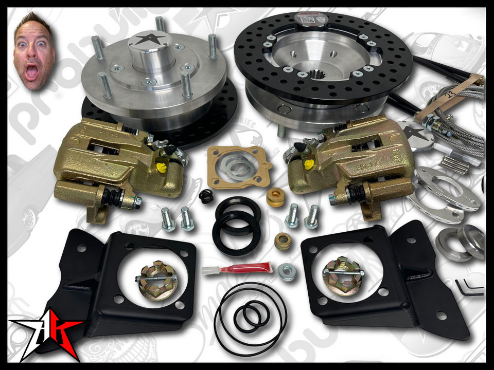 Classic VW Rear Disc Brake Kit | 1968 Beetle Ghia | 5x205mm Wide