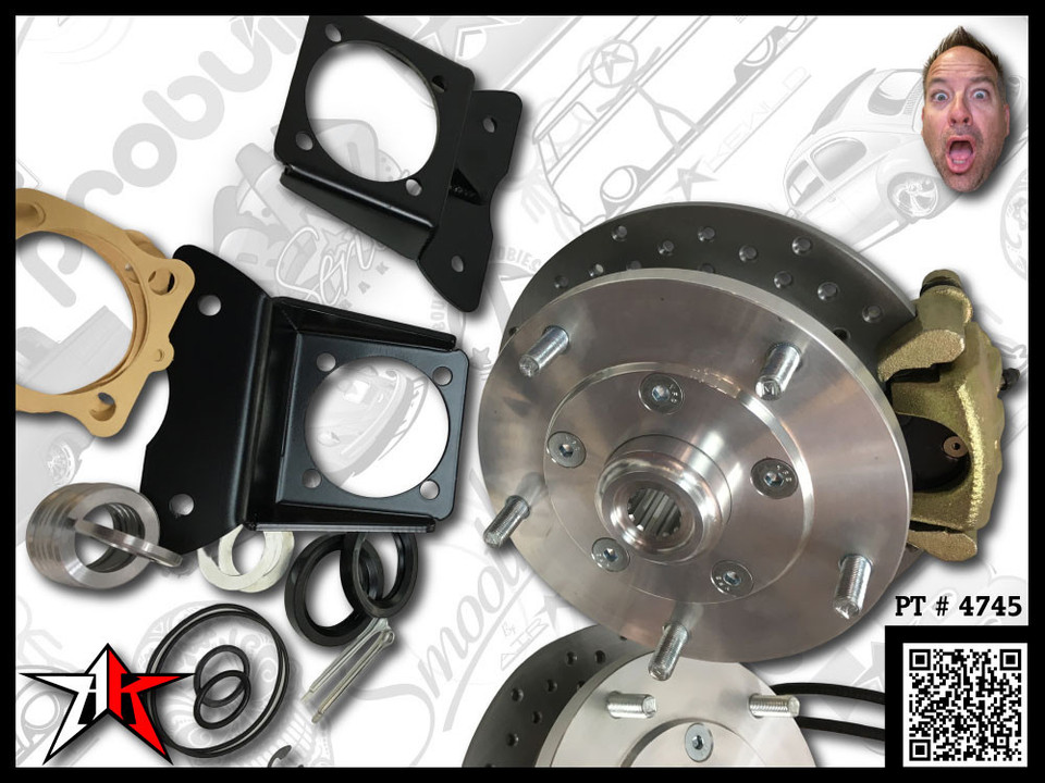 Classic VW Rear Disc Brake Kit | 1955-1975 Type 2 Split Bus Kombi