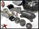 5x205 4 Piston Wilwood Grey Caliper | Classic Porsche 356 Front Disc Brake Conversion Kit - fits 356A and 356B