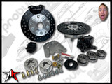 5x130 2 Piston Wilwood Black Caliper | Classic Porsche 356 Front Disc Brake Conversion Kit - fits 356A and 356B