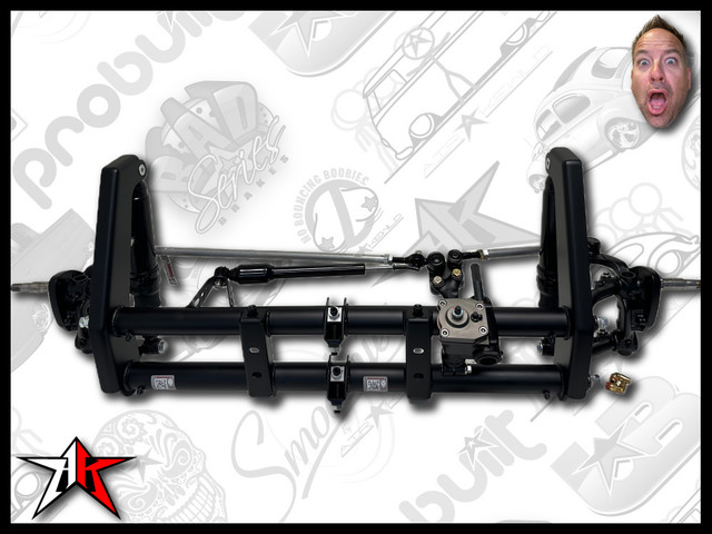 2 Inch Narrowed | Complete Air Ride Front Axle Beam Assembly | 1949-1965 Classic VW Type 1 Beetle Ghia