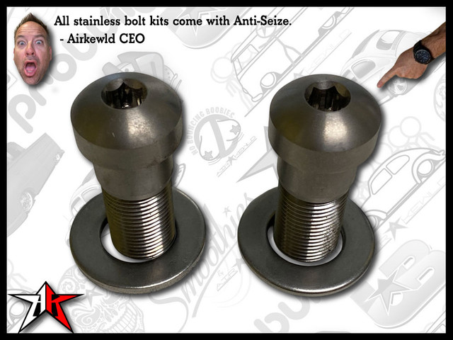 Stainless Steel Transmission Shoulder Bolt Set | 1949-1977 Classic VW Type 1 181 2 3 Beetle Bus Ghia Super Thing Kombi Transporter
