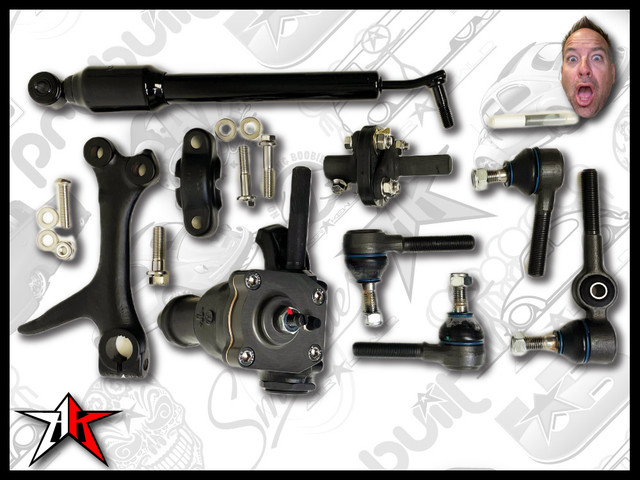 Complete matched steering system built around the PRObuilt Steering Box. Components are quality-controlled and engineered to work together.