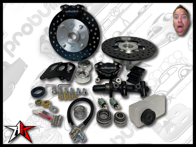 1969-1977 Classic VW Beetle Ghia Thing Front Disc Brake Kit | 4 Lug