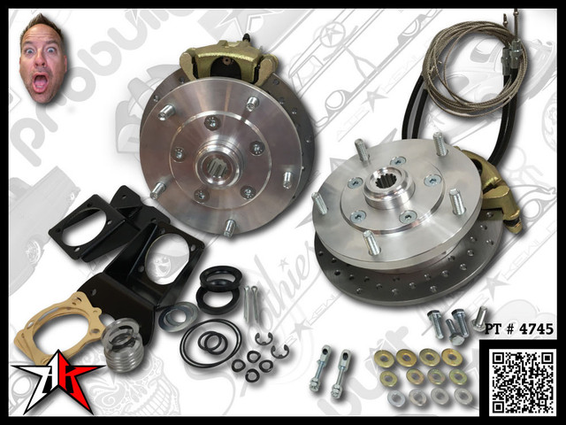 Classic VW Rear Disc Brake Kit | 1955-1975 Type 2 Split Bus Kombi Transporter Brazilian | 5x205mm Wide