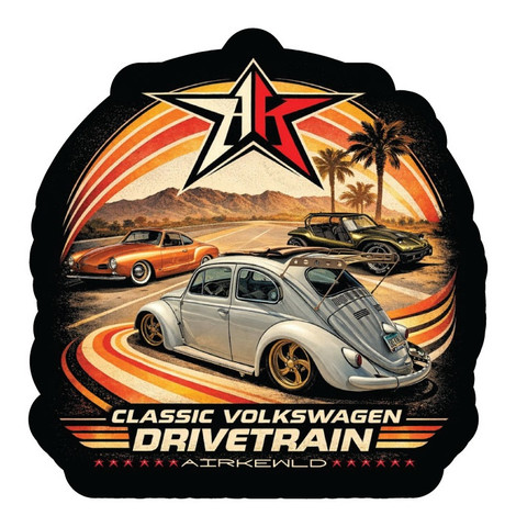 Classic VW's in the Desert - Slap Sticker