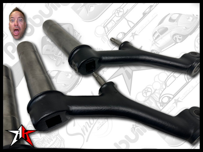 PRObuilt Control Arm Set | Powder Coated | 1949-1965 Classic VW Type 1 Beetle Ghia