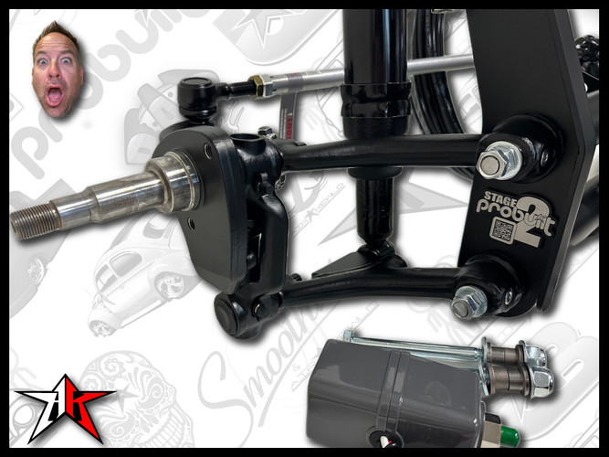 Complete Air Ride Kit with Assembled Beam | 1949-1965 Classic VW Type 1 Beetle Ghia