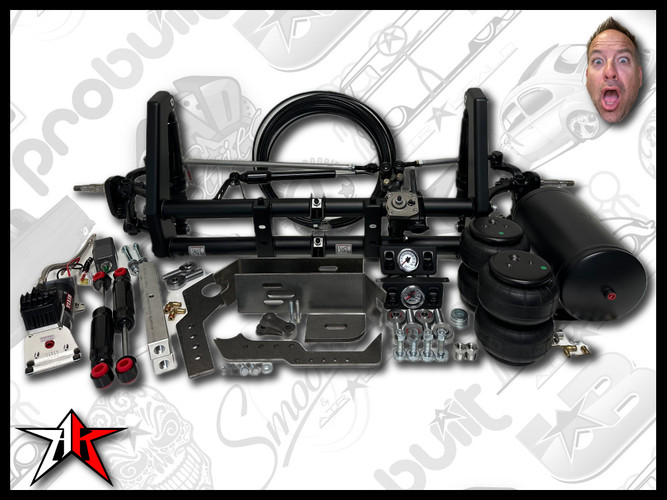Complete Air Ride Kit with Assembled Beam | 1949-1965 Classic VW Type 1 Beetle Ghia