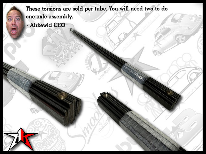 4 Inch Narrowed | Ball Joint Torsion Leaves Springs Slats Pack | 1966-1977 Classic VW Type 1 Beetle Ghia Type 181 Thing