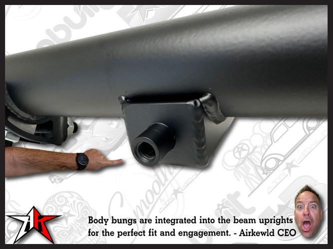 2 Inch Narrowed | Front Axle Adjustable Beam | Powder Coated | 1966-1977 Classic VW Type 1 Beetle Ghia