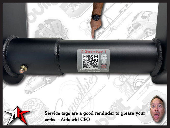 2 Inch Narrowed | Front Axle Adjustable Beam | Powder Coated | 1966-1977 Classic VW Type 1 Beetle Ghia