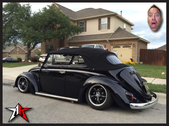 Stock Width | Complete Air Ride Front Axle Beam Assembly | 1949-1965 Classic VW Type 1 Beetle Ghia