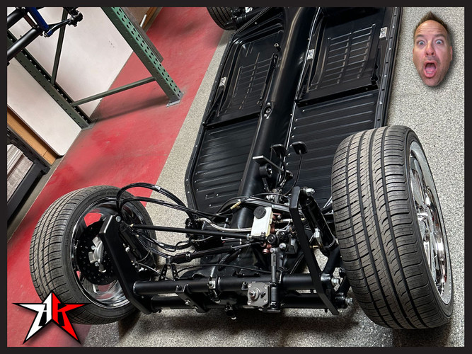 Stock Width | Complete Air Ride Front Axle Beam Assembly | 1949-1965 Classic VW Type 1 Beetle Ghia