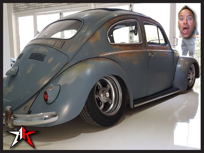 Stock Width | Complete Air Ride Front Axle Beam Assembly | 1949-1965 Classic VW Type 1 Beetle Ghia