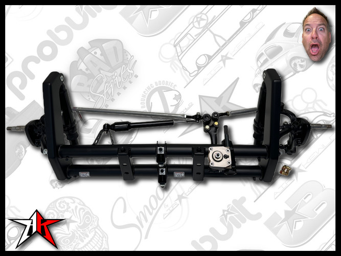 2 Inch Narrowed | Complete Air Ride Front Axle Beam Assembly | 1949-1965 Classic VW Type 1 Beetle Ghia