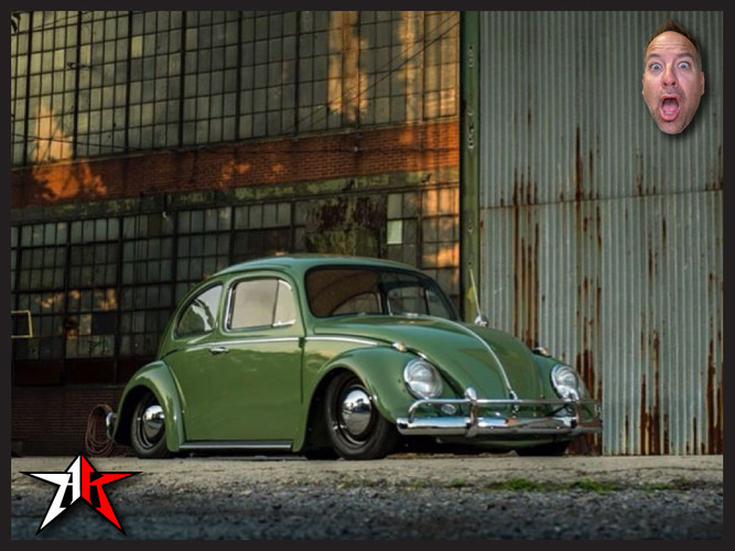 2 Inch Narrowed | Complete Air Ride Front Axle Beam Assembly | 1949-1965 Classic VW Type 1 Beetle Ghia