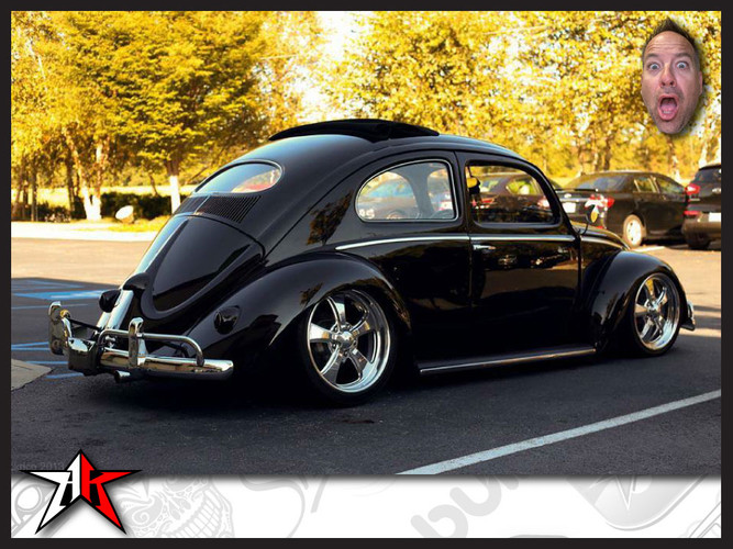 3 Inch Narrowed | Complete Air Ride Front Axle Beam Assembly | 1949-1965 Classic VW Type 1 Beetle Ghia