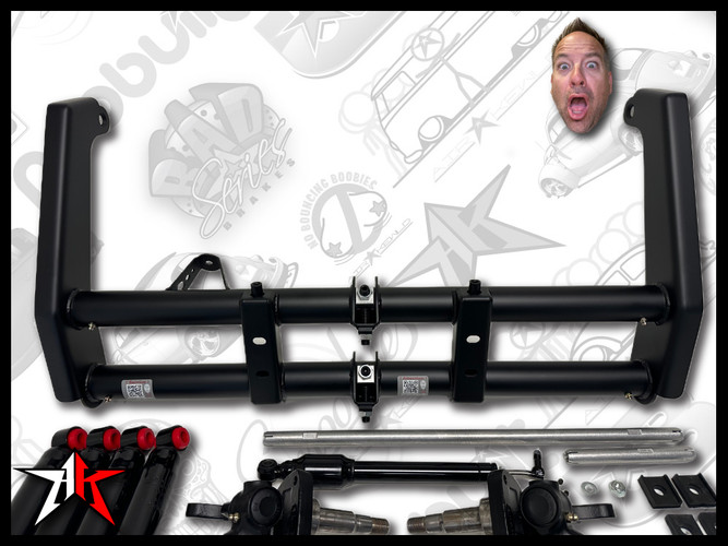 Complete Lowering Drop Kit | 4 Inch Narrowed | 1949-1965 Classic VW Type 1 Beetle Ghia