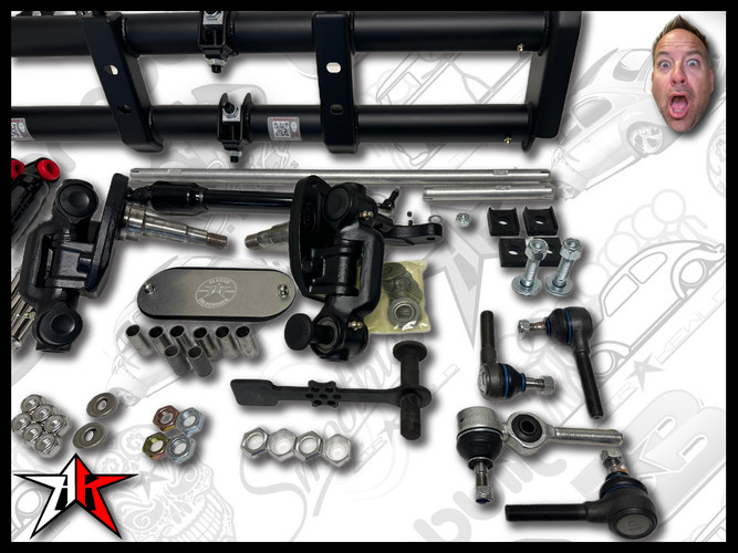 Complete Lowering Drop Kit | 4 Inch Narrowed | 1949-1965 Classic VW Type 1 Beetle Ghia