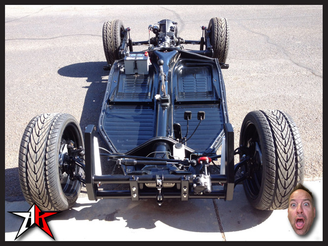 2 Inch Narrowed | Front Axle Adjustable Beam | Powder Coated | 1949-1965 Classic VW Type 1 Beetle Ghia