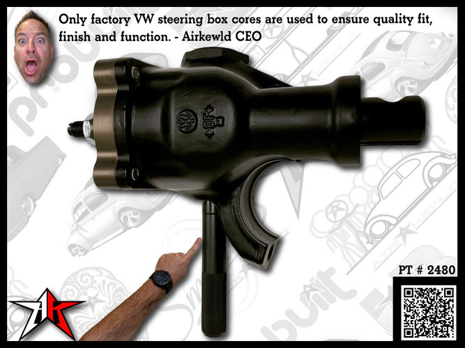 PRObuilt OEM Steering Gear Box | Powder Coated | 1962-1977 Classic VW Type 1 181 3 Beetle Ghia Thing