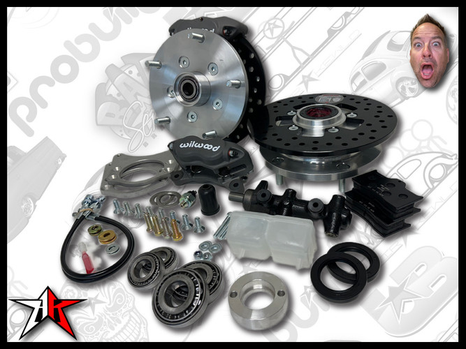 5x205 Wilwood Grey Caliper | 1955-1963 Classic VW Type 2 Split Bus Kombi Transporter Front Disc Brake Conversion Kit