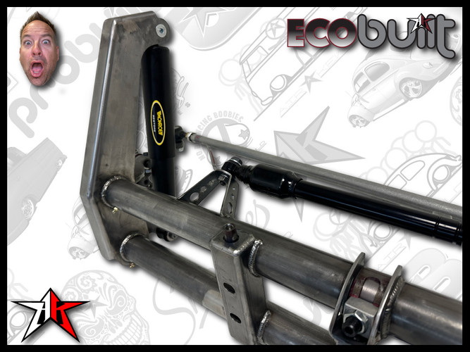 Complete ECObuilt Adjustable Front Axle Beam Assembly | 1949-1965 Classic VW Type 1 Beetle Ghia