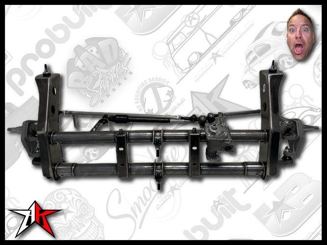 Complete ECObuilt Adjustable Front Axle Beam Assembly | 1966-1968 Classic VW Type 1 Beetle Ghia