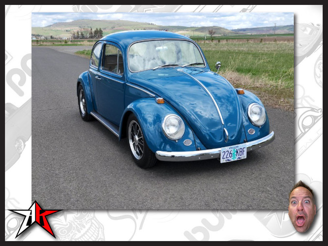 Complete ECObuilt Adjustable Front Axle Beam Assembly | 1966-1968 Classic VW Type 1 Beetle Ghia