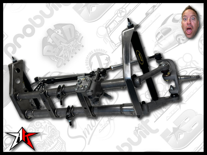 Complete ECObuilt Adjustable Front Axle Beam Assembly | 1966-1968 Classic VW Type 1 Beetle Ghia