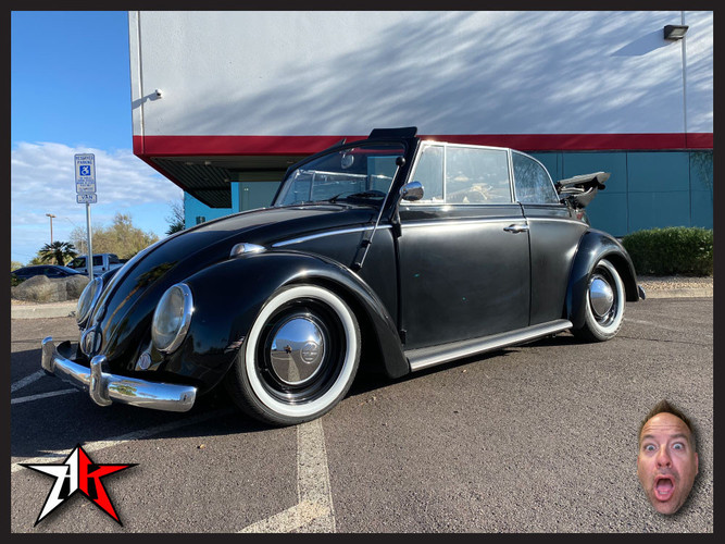 Complete ECObuilt Adjustable Front Axle Beam Assembly | 1969-1977 Classic VW Type 1 Beetle Ghia