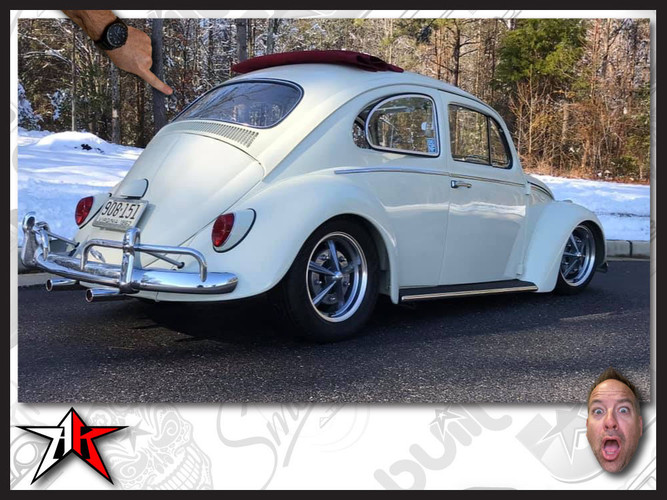 Complete ECObuilt Adjustable Front Axle Beam Assembly | 1969-1977 Classic VW Type 1 Beetle Ghia