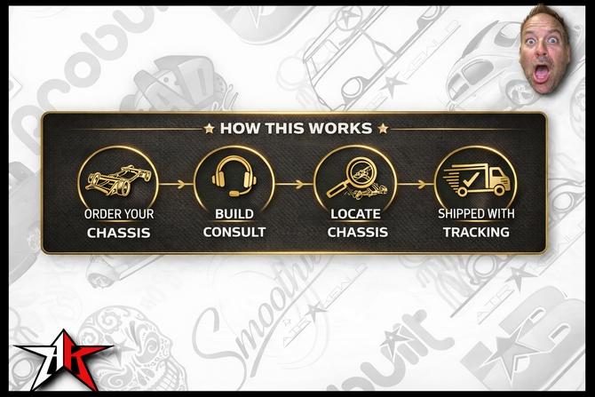 Restored OEM Volkswagen VW Kit Car Chassis Pan Frame