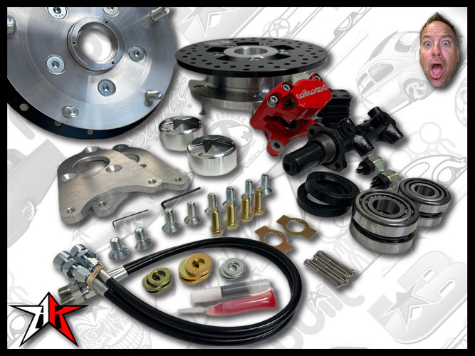 1949-1965 Classic VW Beetle Ghia Front Disc Brake Kit | 5x205mm Wide