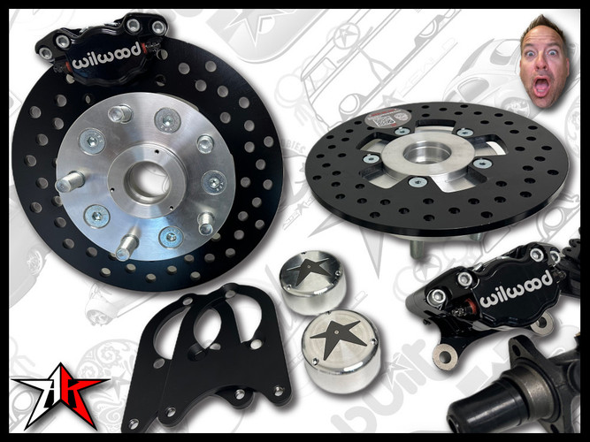 1966-1968 Classic VW Beetle Ghia Front Disc Brake Kit | 5 Lug