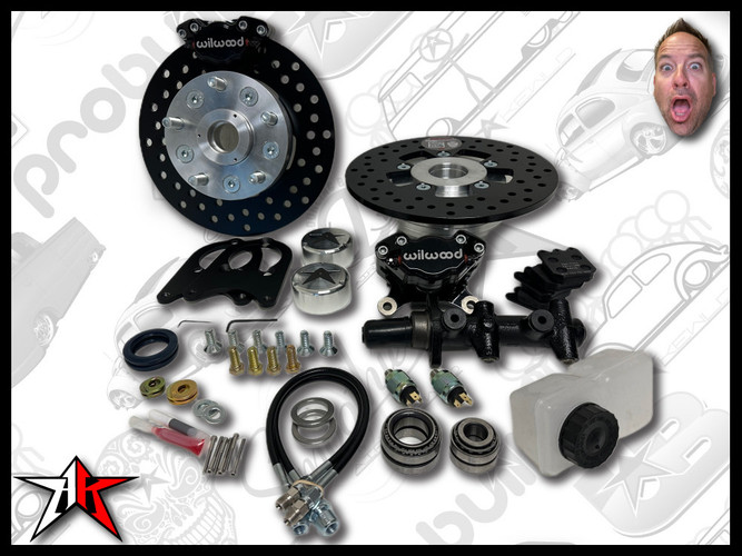 1966-1968 Classic VW Beetle Ghia Front Disc Brake Kit | 5 Lug