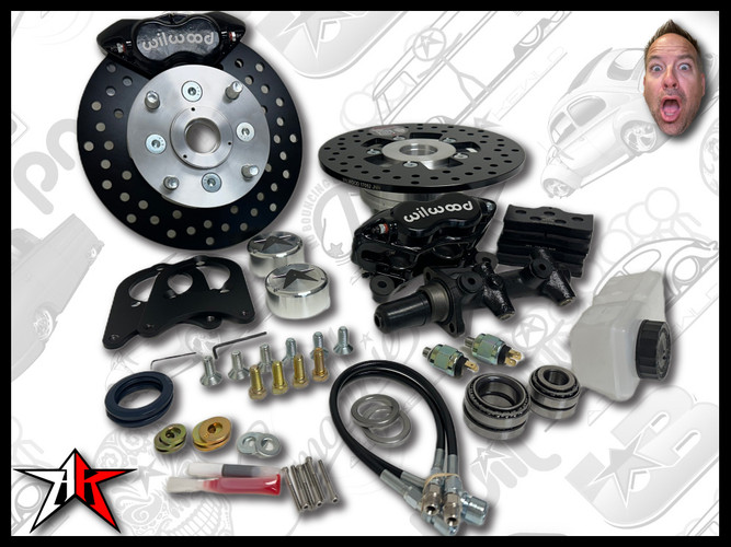 1966-1968 Classic VW Beetle Ghia Front Disc Brake Kit | 5 Lug