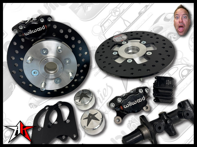 1966-1968 Classic VW Beetle Ghia Front Disc Brake Kit | 4 Lug