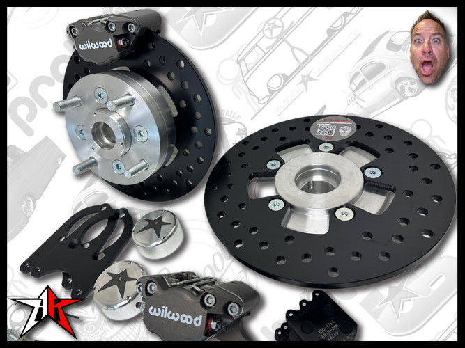 1966-1968 Classic VW Beetle Ghia Front Disc Brake Kit | 4 Lug