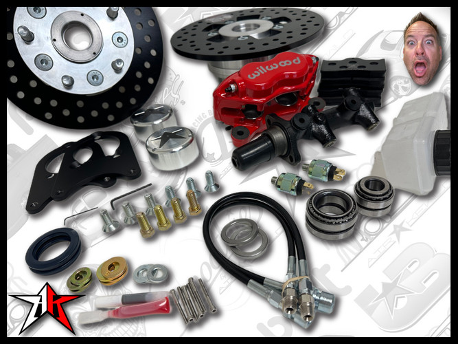1969-1977 Classic VW Beetle Ghia Thing Front Disc Brake Kit | 5 Lug